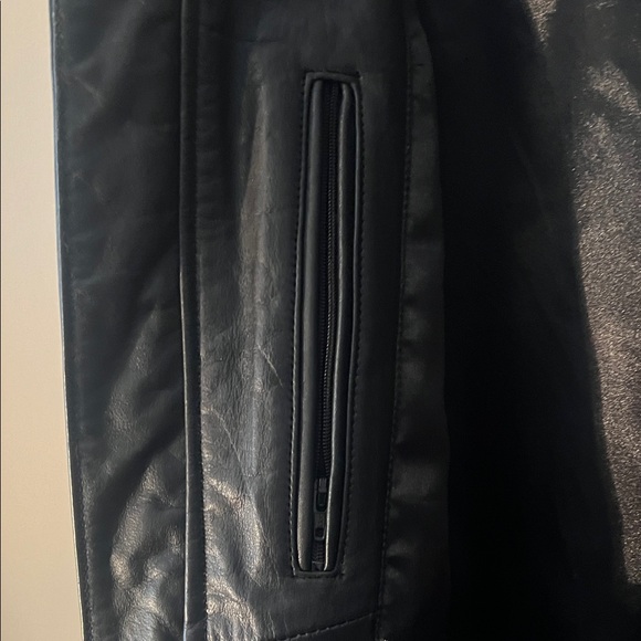 Vintage Harley-Davidson paradise flare Black Leather Jacket size large - Picture 6 of 9